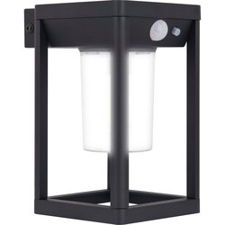 Luceco / Luceco Filament Decorative Solar Wall Lantern 2W 220lm 3000K IP54 PIR Black