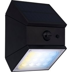 Luceco / Luceco Rubix Chargeable Solar Wall Light 2.5W 280lm CCT IP65 PIR Black