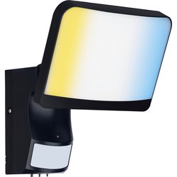 Luceco / Luceco Sentra Hybrid Solar & 240V Floodlight 12W 1000lm CCT PIR IP65 Single Head