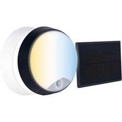 Luceco / Luceco Solar Bulkhead 9W 1200lm CCT IP54 PIR Black and White Bezel