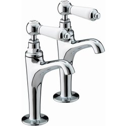 Bristan / Bristan Renaissance High Neck Kitchen Pillar Taps Chrome