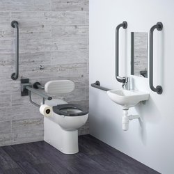 Armitage Shanks / Armitage Shanks Contour 21+ Doc M Back To Wall Pack Right Hand Grey Rails
