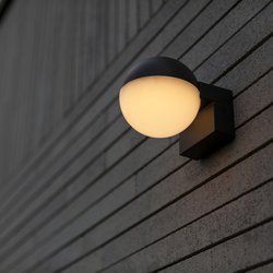 Lutec / Lutec Looma Integrated LED Wall Light IP54 Dark Grey