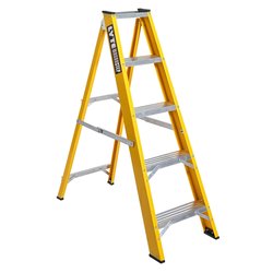 Lyte Ladders / Lyte MagnaStep Fibreglass Swingback Step Ladders 5 Tread Closed Length 1.4m