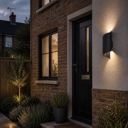 Eglo / Eglo Montarello Modern LED CCT Wall Light IP44 Black