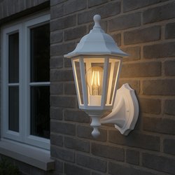 Eglo / Eglo Olgiata-E E27 Classic Outdoor Wall Light IP44 White