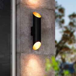 Eglo / Eglo Agolada Outdoor Wall Light 2-Light Copper And Black