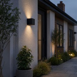 Eglo / Eglo Rincine Adjustable LED Rechargeable Outdoor Wall Light IP44 With Motion Sensor Black