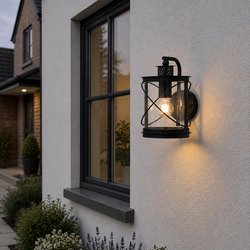 Eglo / Eglo Hilburn Outdoor Wall Lantern IP44 Black