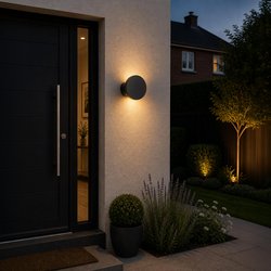 Eglo / Eglo Rigosa Modern LED Outdoor Wall Light IP44 Black