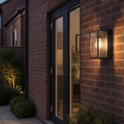 Eglo / Eglo Budrone Modern Outdoor Wall Light Black