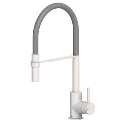 Deva / Deva Carrington Flexi Mixer Kitchen Tap White & Grey