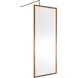 Nuie / nuie Framed 760mm Wetroom Panel Brushed Bronze