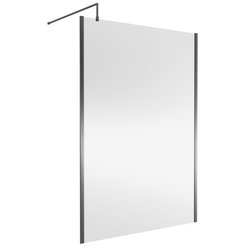 Nuie / nuie 1400mm Outer Frame Wetroom Screen Brushed Pewter