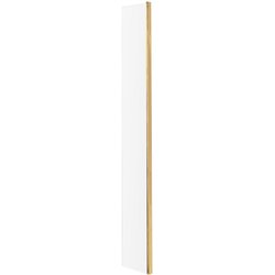 Nuie / nuie Frameless 250mm Wetroom Return Screen Brushed Brass