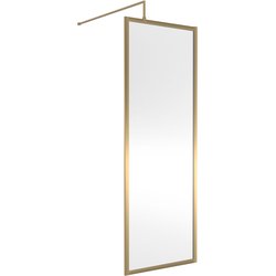 Nuie / nuie 700mm Outer Frame Wetroom Screen Brushed Brass