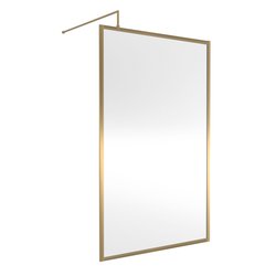 Nuie / nuie 1200mm Outer Frame Wetroom Screen Brushed Brass