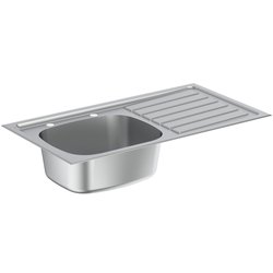Armitage Shanks / Armitage Shanks Stewart Stainless Steel Inset Sink Single Bowl Right Hand Drainer