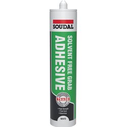 Soudal / Soudal Solvent Free Grab Adhesive White 290ml