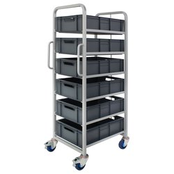 Barton / Barton 6 Tier Euro Container Trolley Kit with 6 Euro Containers 600x400x170mm Euro Container
