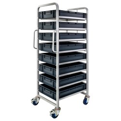 Barton / Barton 8 Tier Euro Container Trolley Kit with 8 Euro Containers 600 x 400 x 120mm Euro Containers