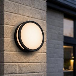 Lutec / Lutec Rola LED Wall / Ceiling Light IP54 11.6W 940lm 3000K Matt Black