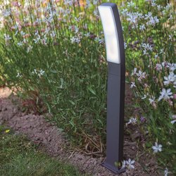 Lutec / Lutec Kira LED Bollard Light IP54 17.3W 1200lm 4000K Dark Grey
