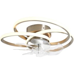 BHS / BHS Trinity LED Dimmable Fan Ceiling Light Satin Nickel