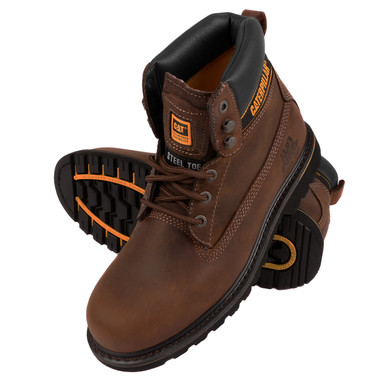 Scarpe Antinfortunistiche Caterpillar Holton SB, Nere, Taglia 14, Con Chiusura A Stringa, Suola In Gomma E Fodera In Tessuto