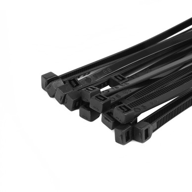 200 Pcs 4 Inch Black Nylon Cable Zip Ties - Two 100-Pack Bundles, 40lb Tensile Strength By WM