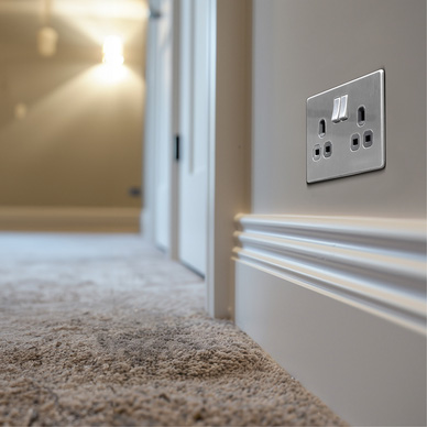 BG Electrical Double Switched Power Plug Wall Socket, Nexus Metal, Antique Brass, 13A, NAB22B in Manama, Bahrain