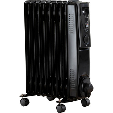 Daewoo Oil Filled Radiator 2kW Black | Toolstation