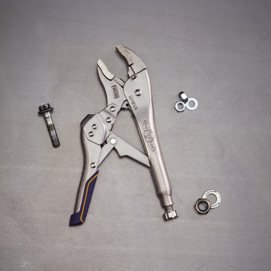 Denali 10-Inch Locking Pliers With Wire Cutter - Curved Jaw Vise Grips