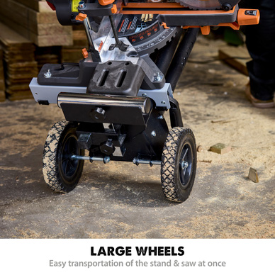 Evolution Compact Folding Mitre Saw Stand Plus with Extendable Arms Toolstation