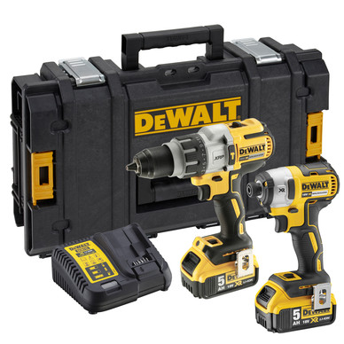 DeWalt DCK276 18V XR Combi Drill Impact Driver Twin Pack 2 x 5.0Ah Toolstation