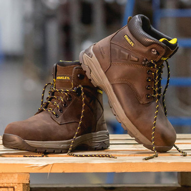 Stanley Impact Safety Boots Brown Size 7 Toolstation