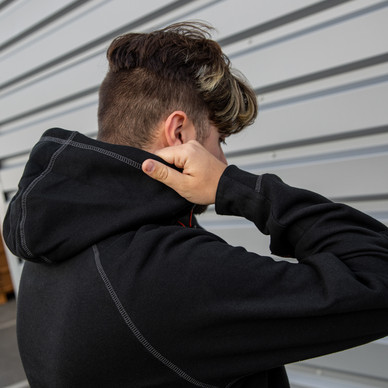 Sweatshirt à Capuche Tamworth Noir Taille M