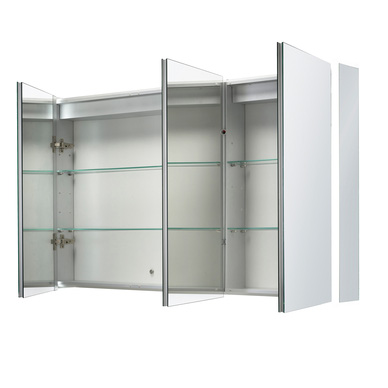 Sensio Ainsley LED Mirror Bathroom Cabinet Triple Door With Shaver