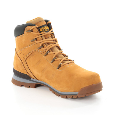DEWALT Carlisle Heren Nubuck Leer, Stalen Veiligheidsneus, Lichtgewicht Werklaars, Steen, 38.5 EU