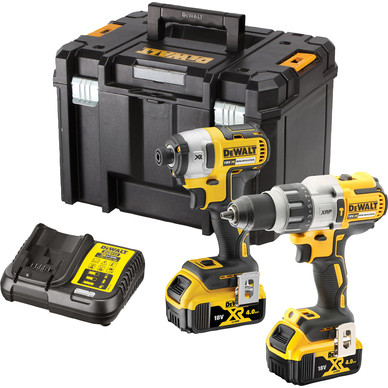 DeWalt DCK276 18V XR Combi Drill Impact Driver Twin Pack 2 x 4.0Ah Toolstation