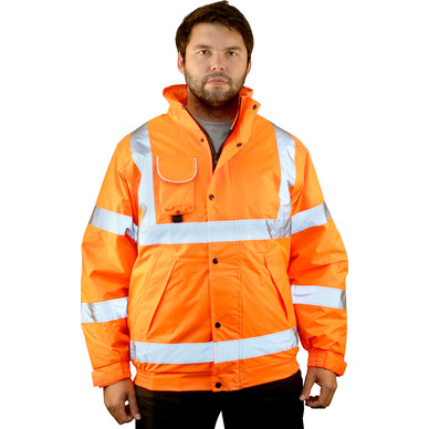 Orange high visibility jackets best sale