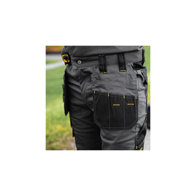 DeWalt Aspen Ripstop Stretch Holster Pocket Trousers Grey/Black 40\