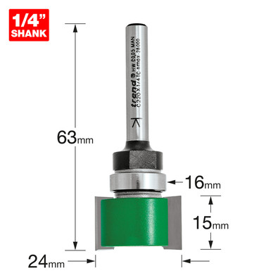 Router cutter to suit 15mm intumescent strip discount