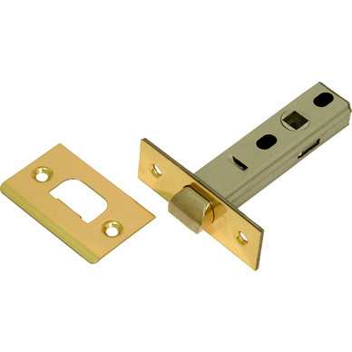 Bolt Through Tubular Mortice Latch Brass | Toolstation