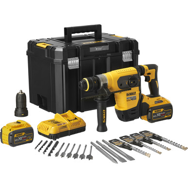 DeWalt 54V XR Flexvolt 4kg 32mm SDS Plus Multi Drill 2 x 9.0Ah Toolstation