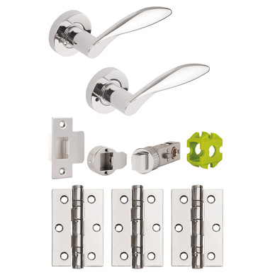 Jigtech Cresta Door Pack Polished Privacy | Toolstation