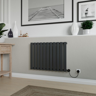 Azur Emilia Electric Designer Radiator 600 x 828mm Anthracite