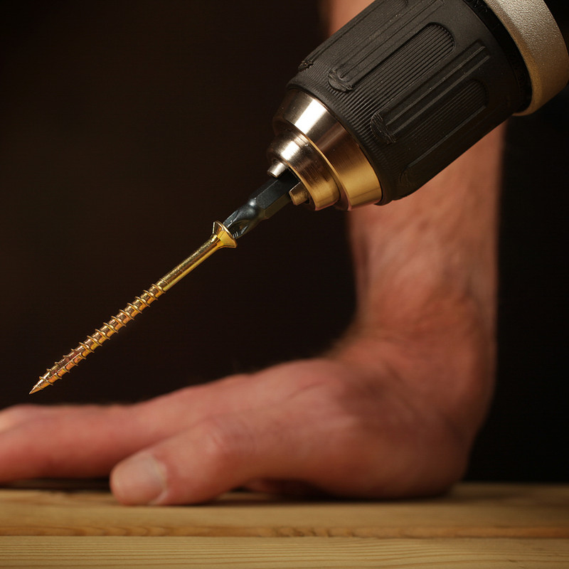 Ulti-Mate II Stick-Fit Zinc & Yellow Plated Screw