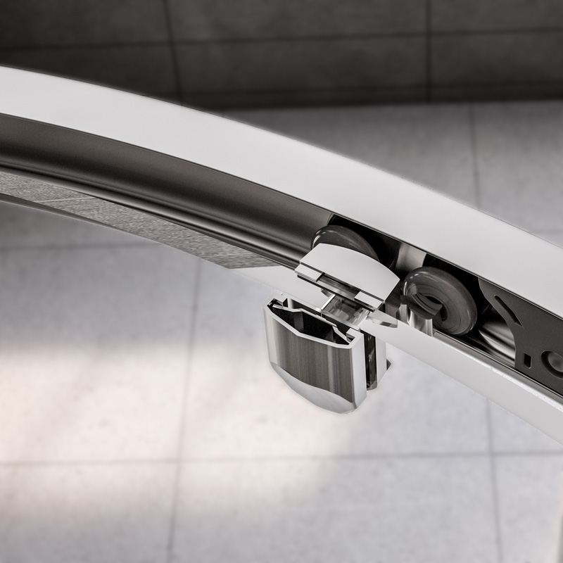 Aqualux Framed 8mm 2 Door Quadrant Shower Enclosure 900x900mm Toolstation