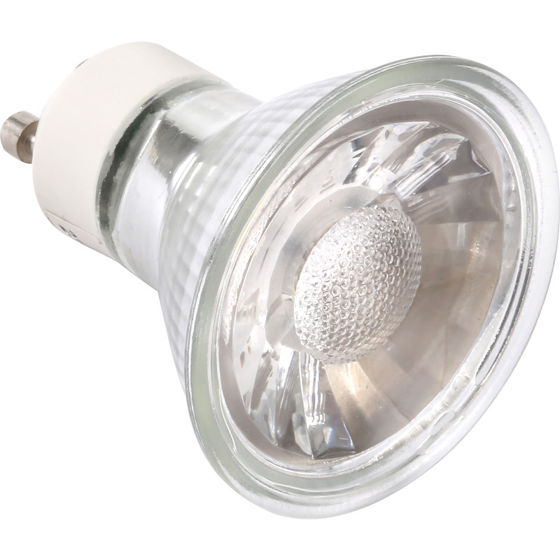 LED Glass GU10 5W COB Lamp